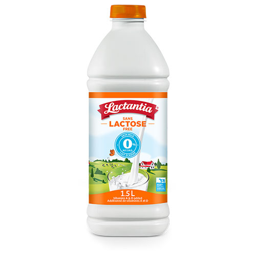 Lait sans lactose 1% plastique 1.5L - PARAL