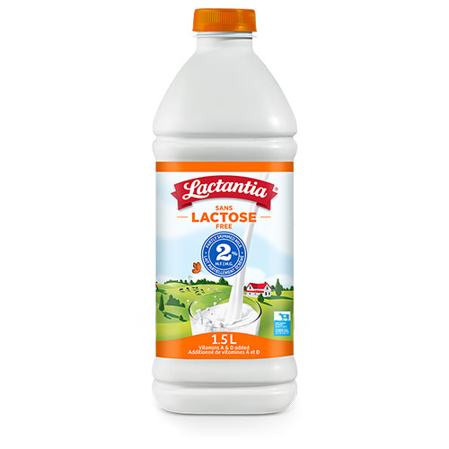 Image 1.5L plastic 2% lactose free milk Lactantia