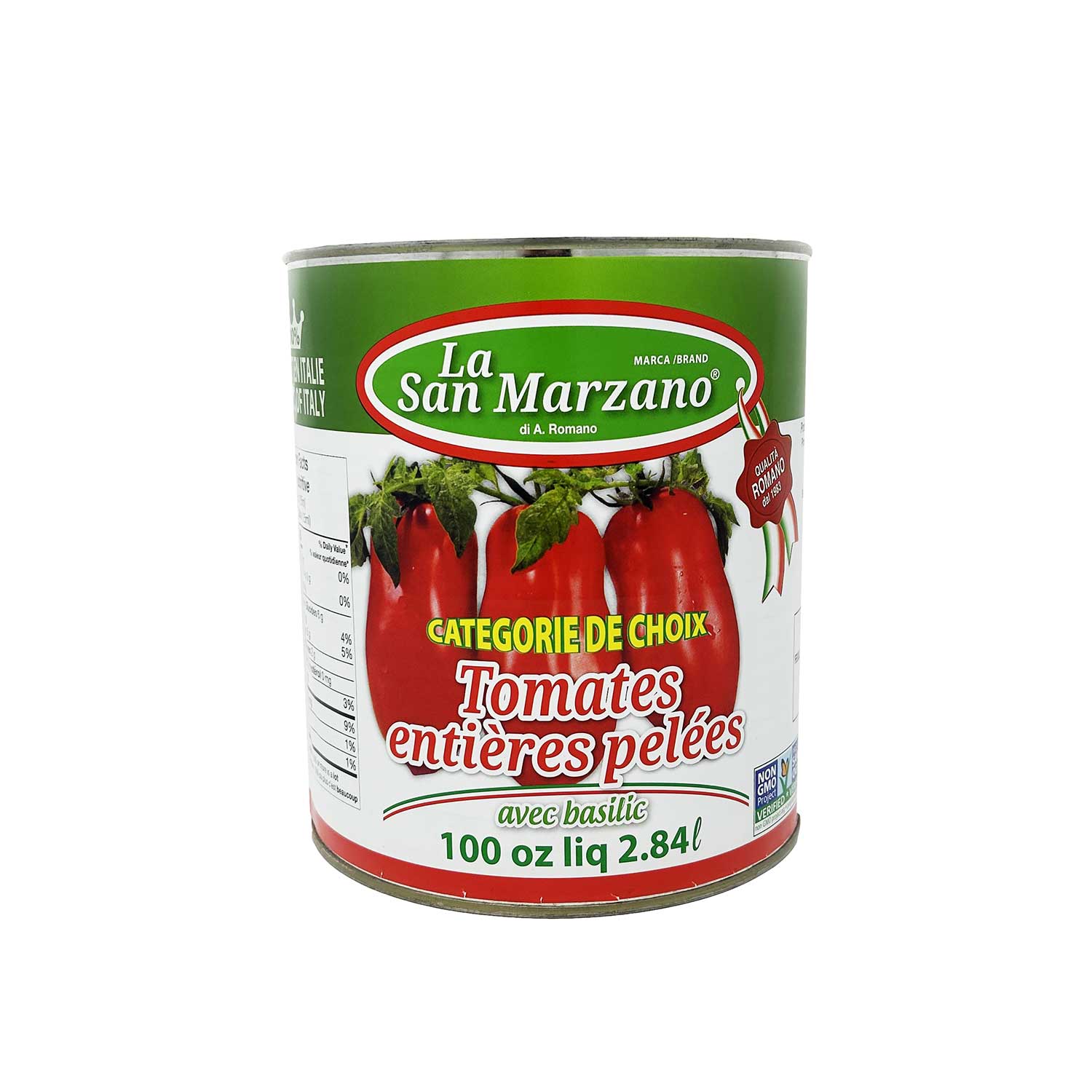 Image Whole peeled tomatoes San Marzano 2.84L