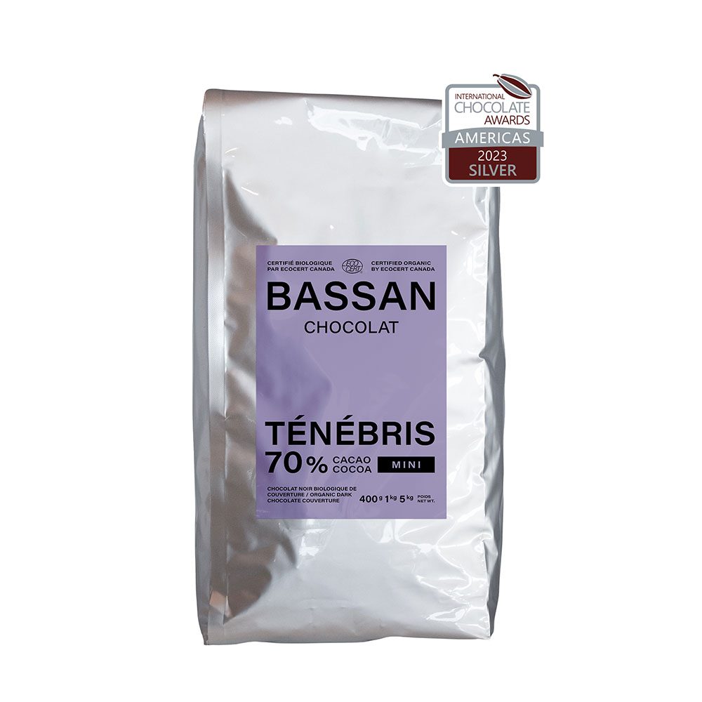 Image Ténébris mini pastilles- Chocolat noir 70% bio 400g