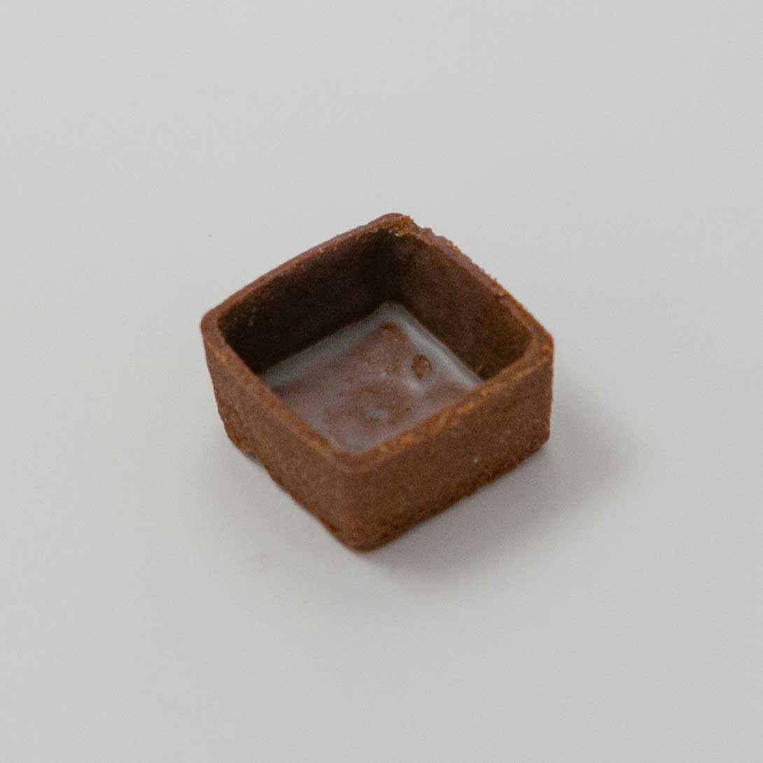 Image Mini tartelette carrée au cacao (33x33mm)  245un