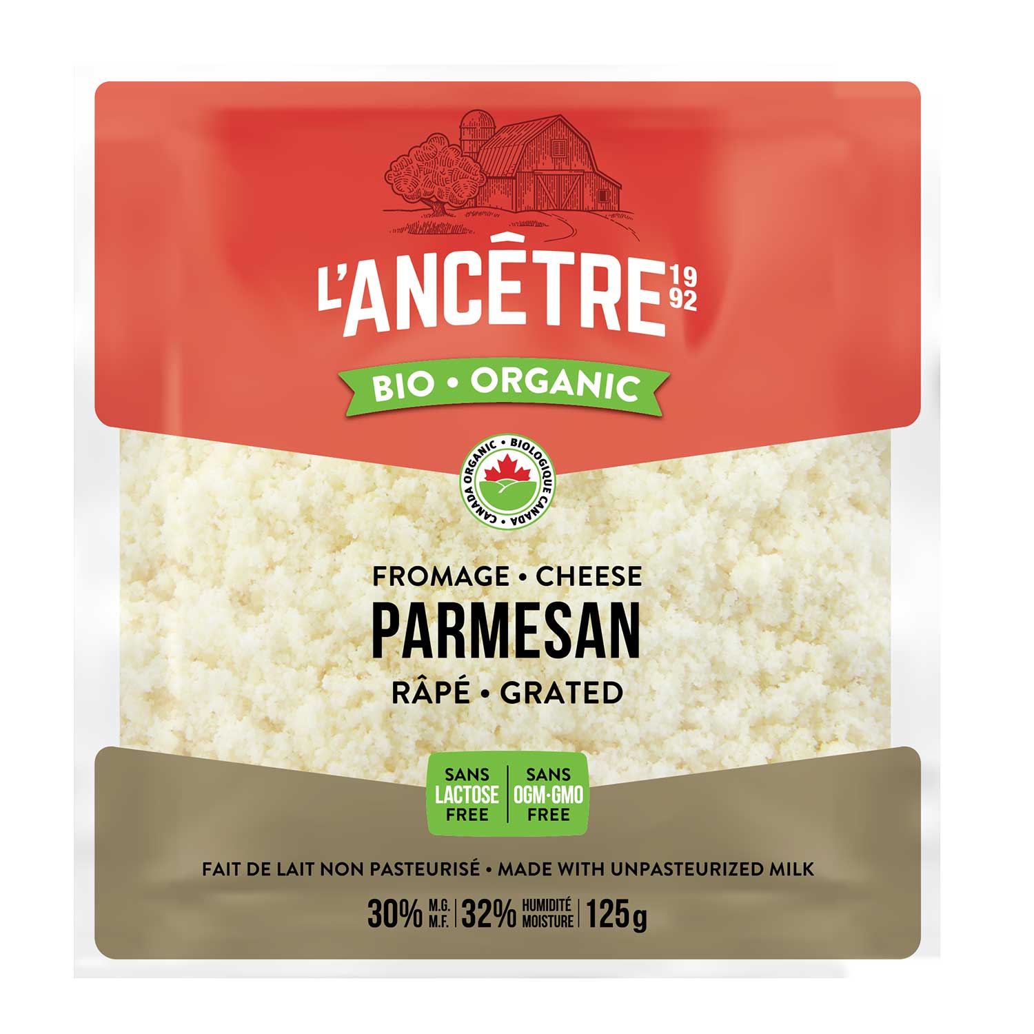 Image Parmesan Bio rapé 8X125g