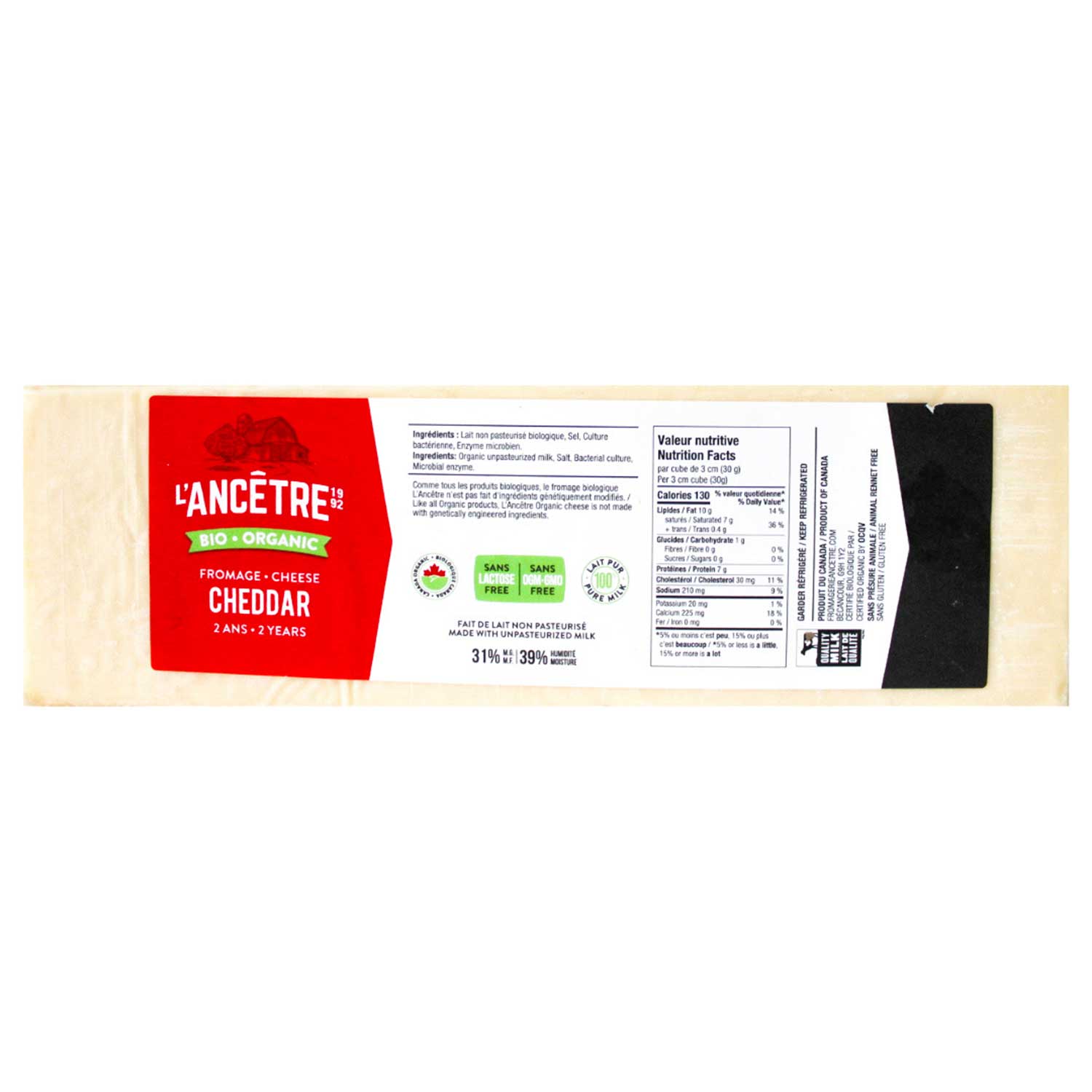 Image Cheddar 2 ans Bio PV 1KG