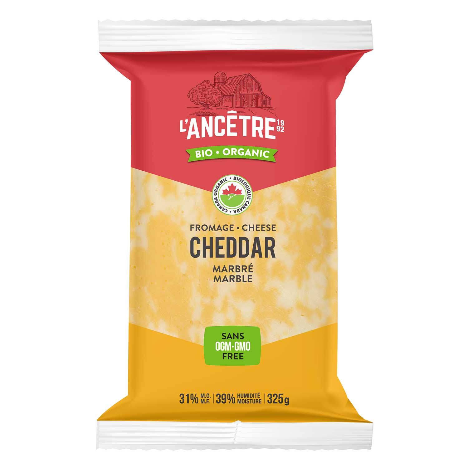 Image Cheddar marbre Bio 8X325g