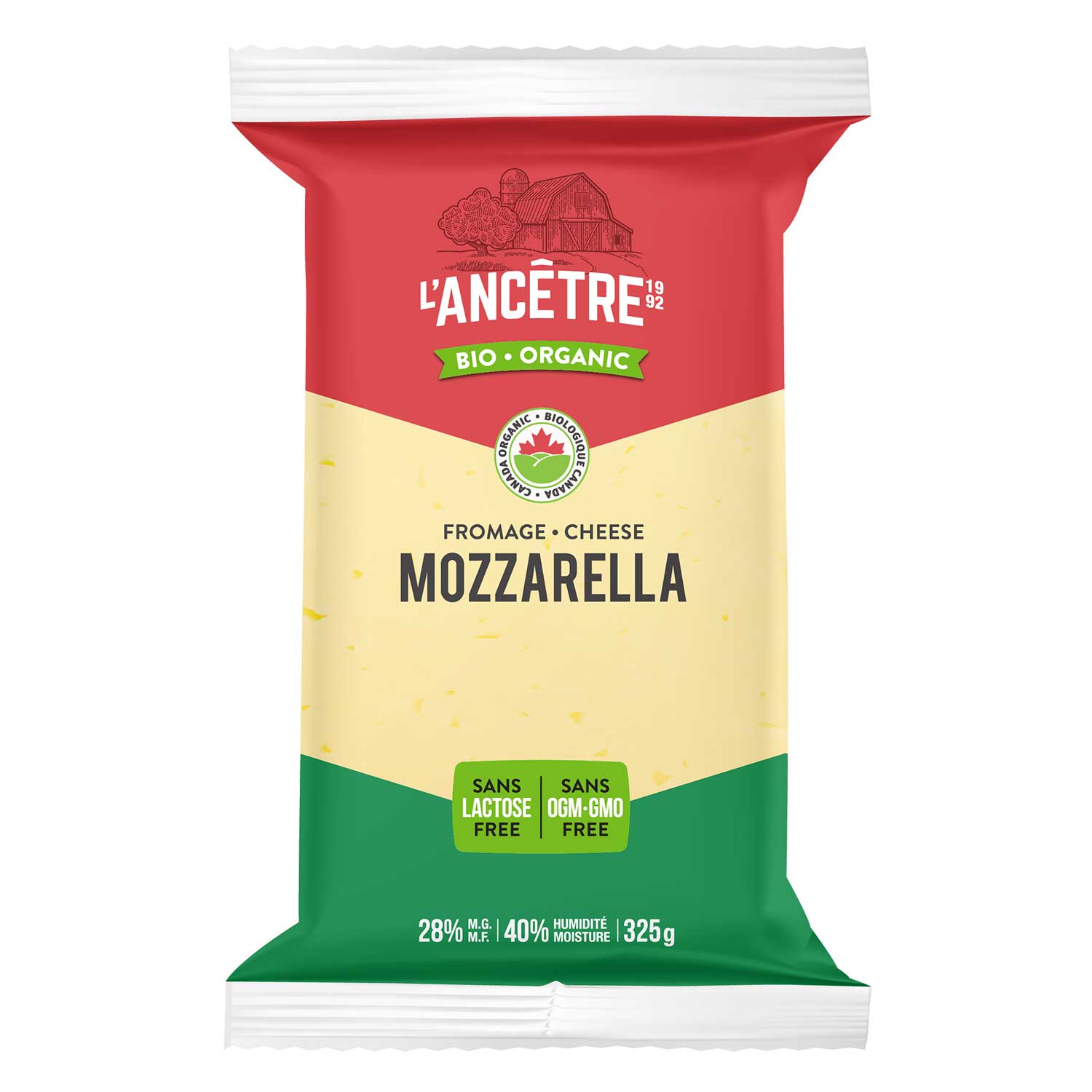 Image Mozzarella 28% Bio 8X325g