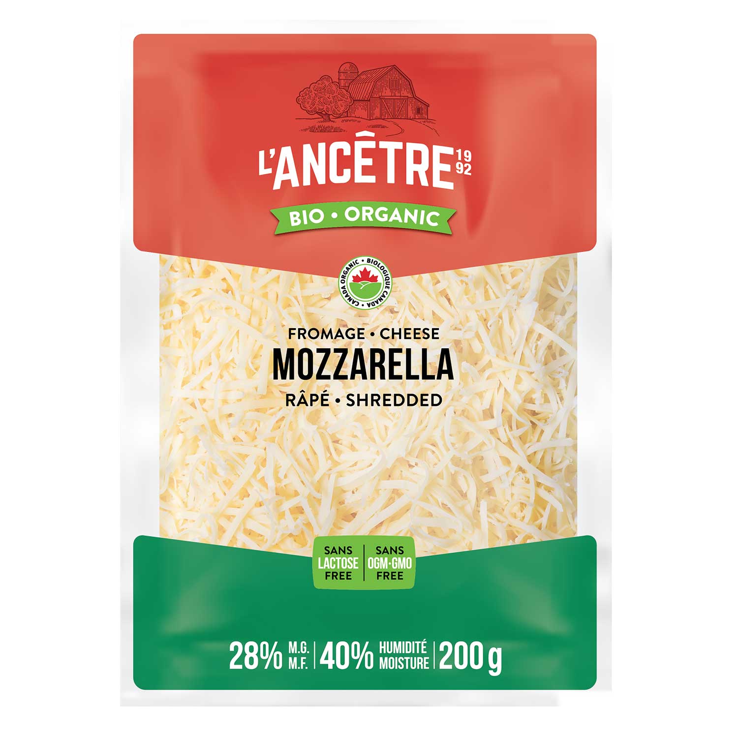 Image Mozzarella 28% rape Bio 8X200g