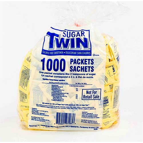 Image Sucre diète Twin jaune (1000 un)