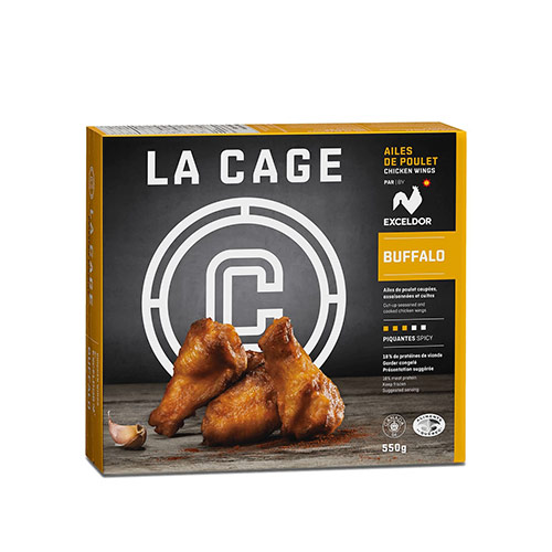 Image Ailes de poulet Buffalo La Cage (12x550g)