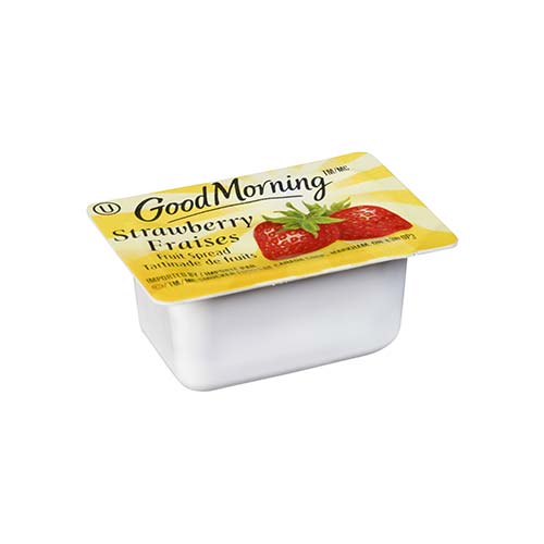 Image Confiture de fraises en portions Good Morning 200x16ml