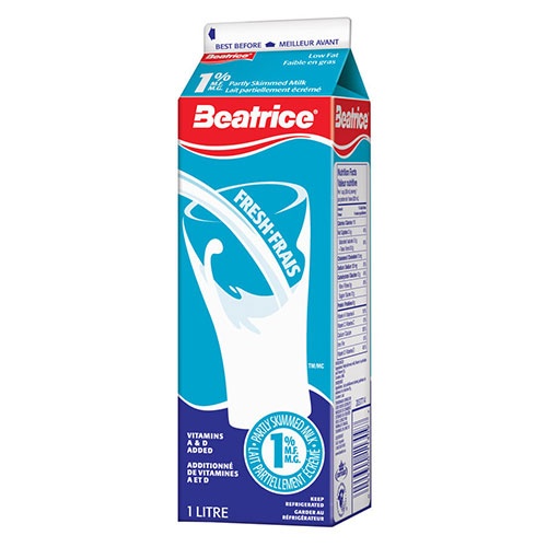 Image 1L 1% milk Beatrice