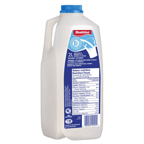 Image 2L jug 1% milk Beatrice