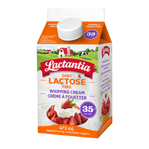 Image Crème Lactantia 35% sans lactose 473 ml