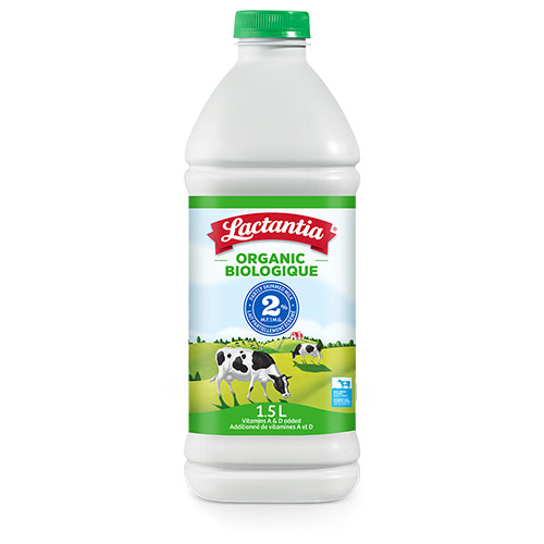 Image 1.5L plastic 2% organic milk Lactantia