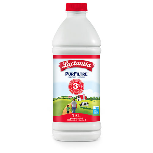 Image 1.5L plastic 3.25% milk Lactantia
