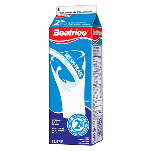 Image 1L 2% milk Beatrice