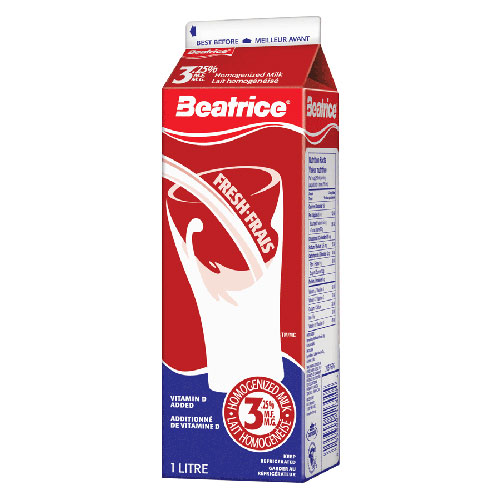 Image 1L 3.25% milk Beatrice