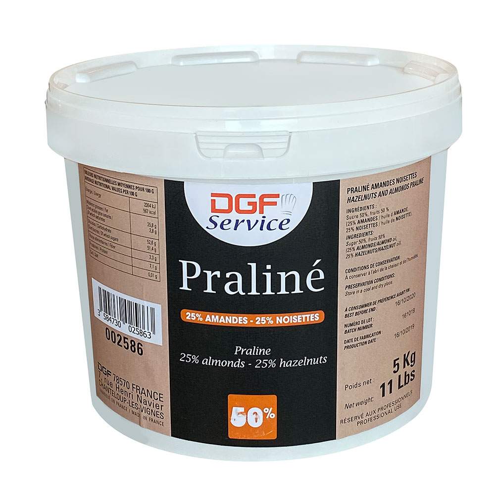 Image Almond/hazelnut praline 25%  (DGF Service)  5kg