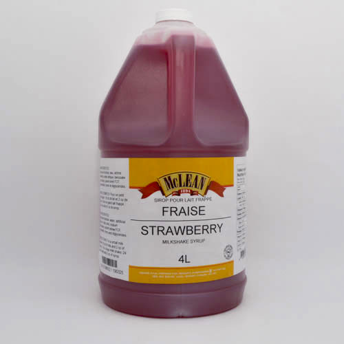 Image Milk shake strawberry syrup 4L McLean