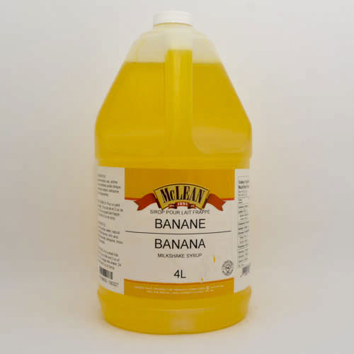 Image Milk shake banana syrup 4L McLean