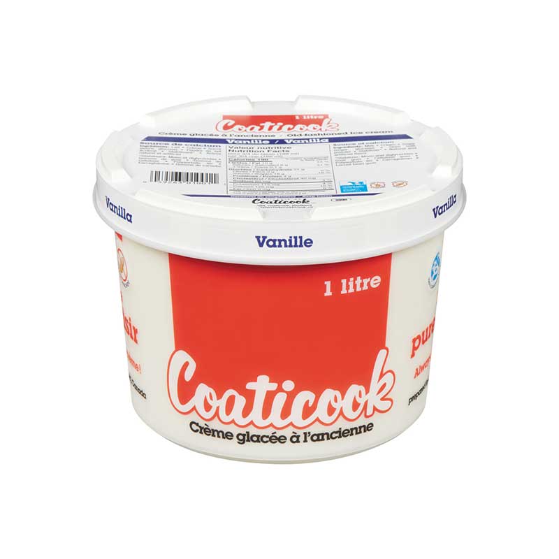 Image 1L Coaticook ice cream - Vanilla