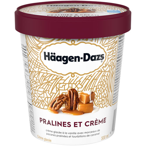 Image Crème glacée Häagen-Dazs pralines et crème