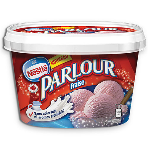 Image Nestle Parlour strawberry ice cream 4x1.5L
