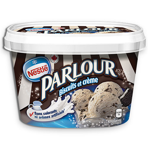 Image Nestle Parlour cookies and cream ice cream 4x1.5L