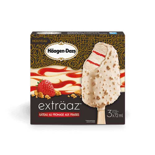 Image Häagen-Dazs Extraaz Gâteau au fromage et fraise