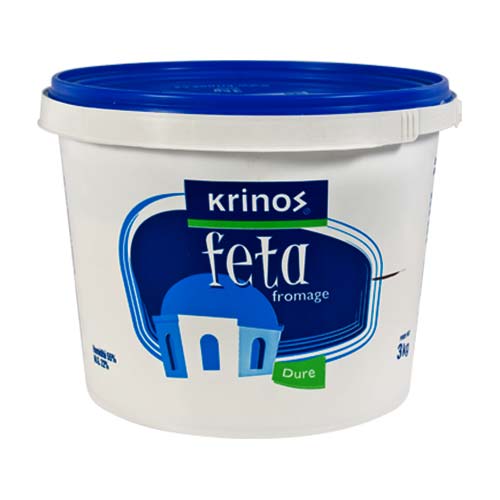 Image Fromage Feta cubes 3kg Krinos