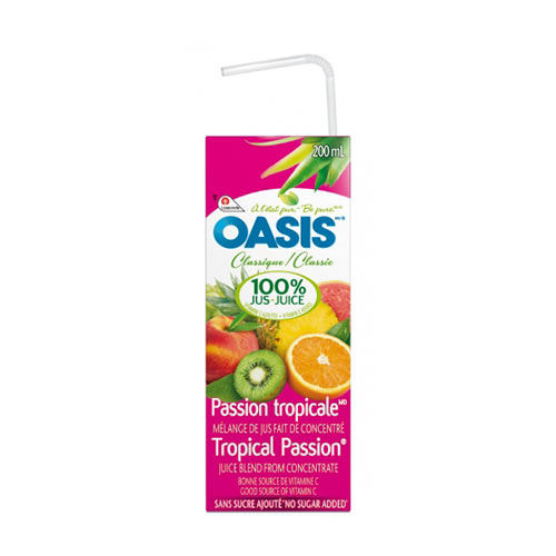 Image Jus Oasis passion tropicale (4x8x200ml)